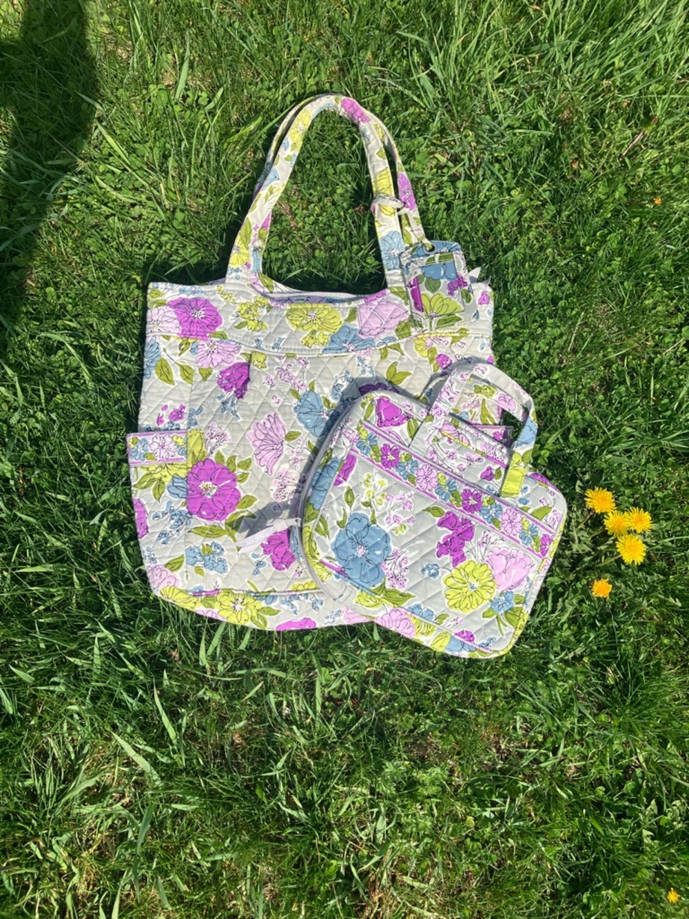 Vera Bradley travel bag and set